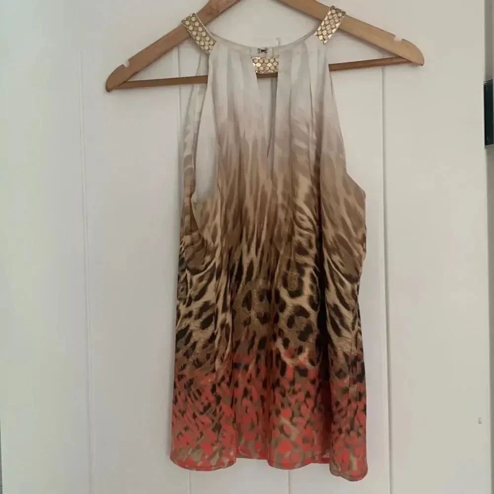 Marciano embellished neck top